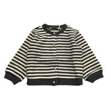 ZHOE & TOBIAH cardigan bicolore con fantasia a righe Bianco/nero per Neonata KTT19N BIANCO/NERO ZHOE & TOBIAH 