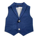 Emanuel Pris Solid Blue Vest For Boys