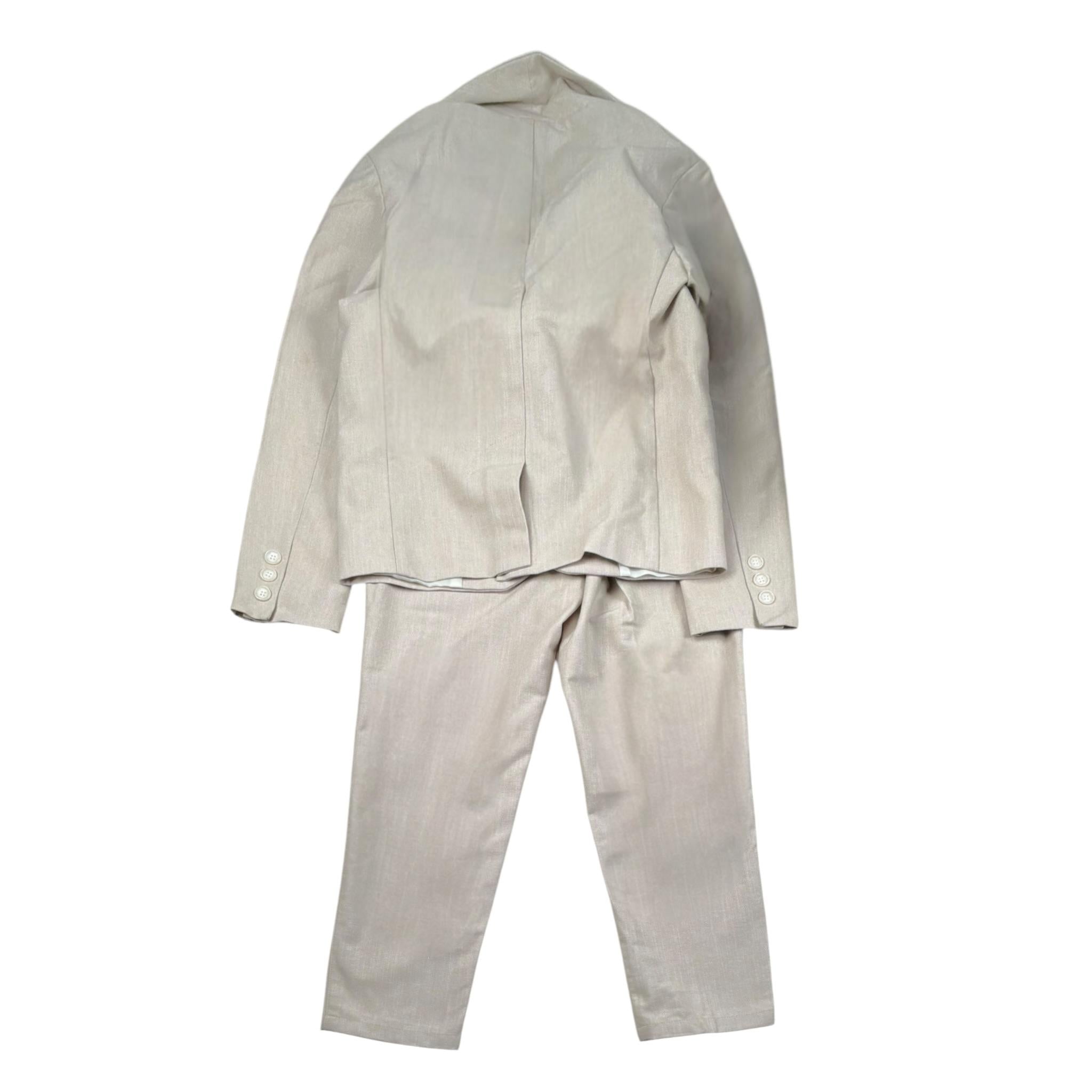 Please Completo 3 Pezzi Giacca-Pantalone-Cintura per Bambino EB00000673 BEIGE PLEASE 