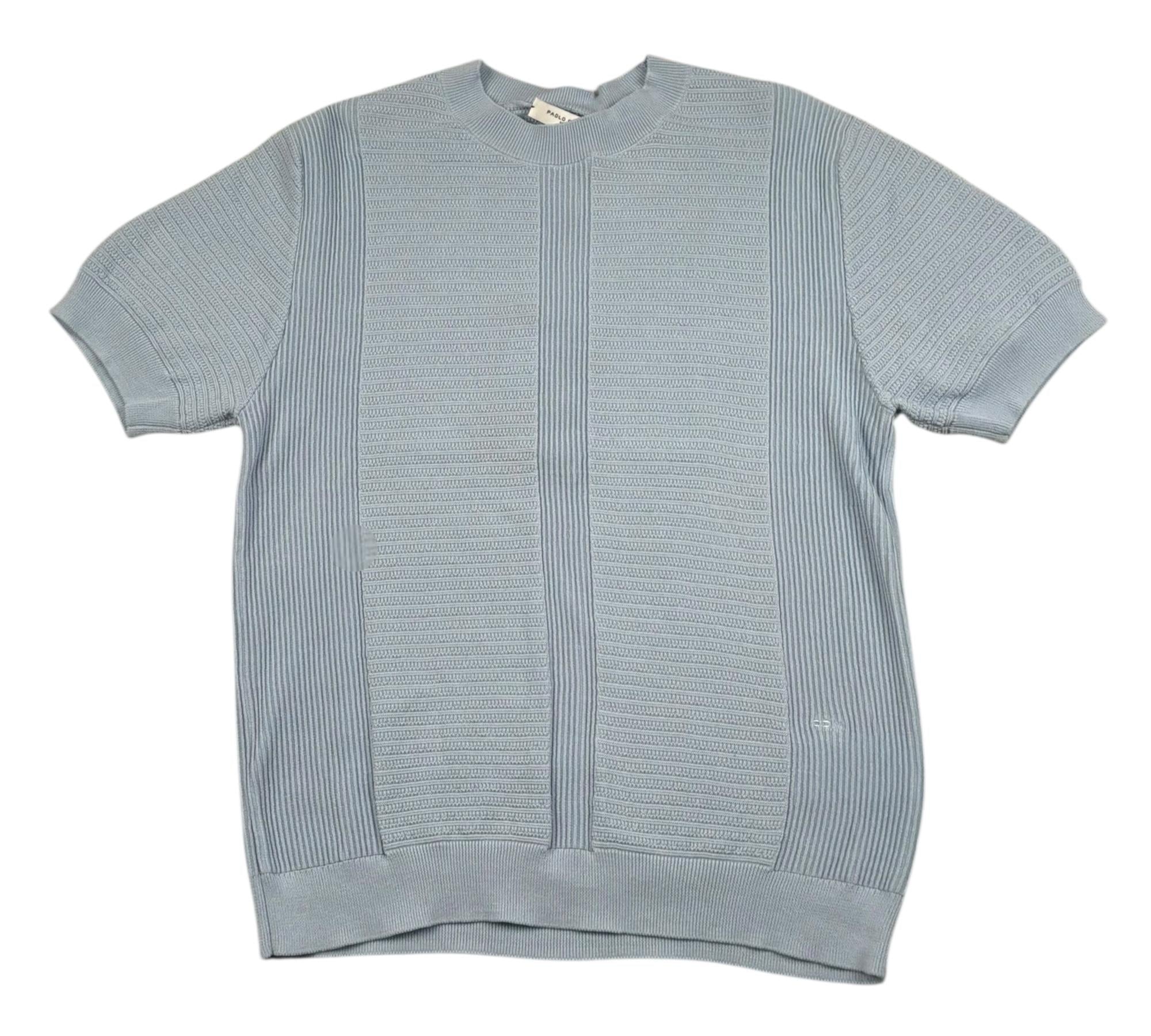 Paolo Pecora T-Shirt Girocollo Tinta Unita per Bambino PP4280 AZZURRO PAOLO PECORA 