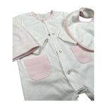 Trussardi Set 3 Pezzi Tutina-Cappello-Bvetta per Neonata TLP26003TUA BIANCO TRUSSARDI 