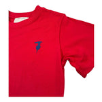 Trussardi T-Shirt Girocollo Tinta Unita con Logo per Bambino TBP26002TS ROSSO TRUSSARDI 