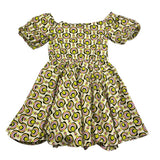 Kocca Abito Mezza Manica Stampa Fantasia per Bambina MARAIRI BIANCO Kocca 