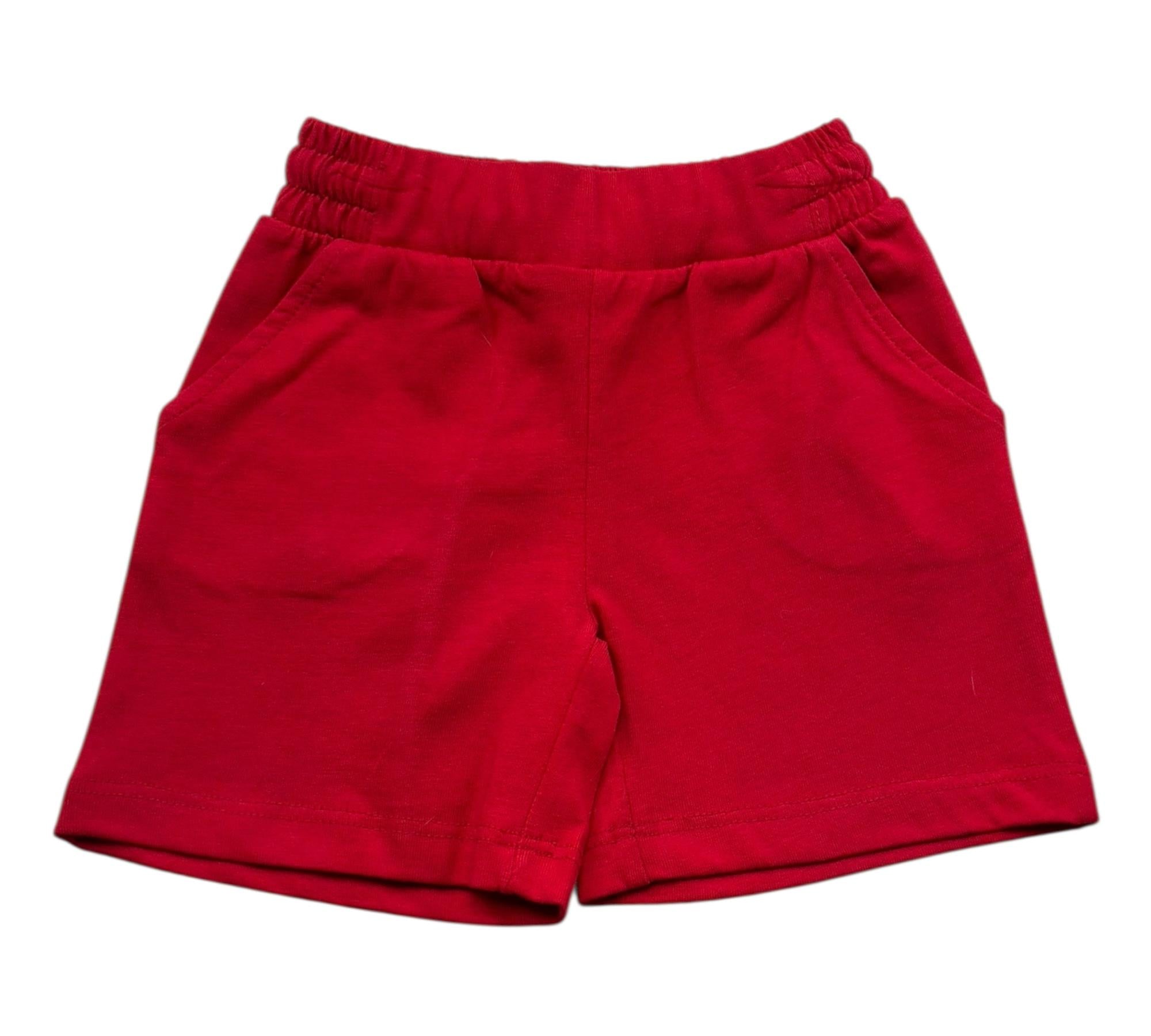 Trussardi Bermuda Tuta Tinta Unita con Logo per Neonato TIP26097BE ROSSO TRUSSARDI 