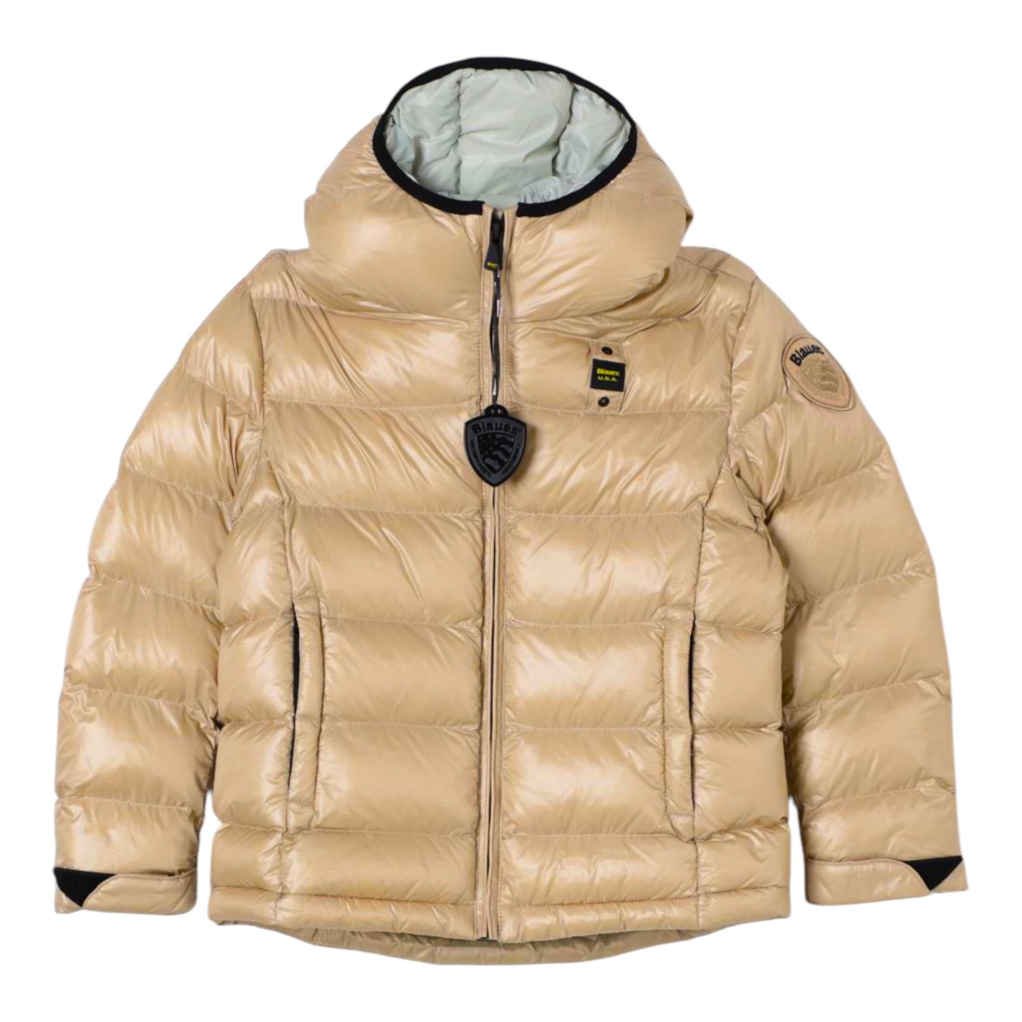 BLAUER giubbino tinta unita con cappuccio Beige per Neonato 24WBLKC02569 BEIGE BLAUER 