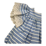 Valentina Bebes 2 Piece Set Baby Girl Blue Culotte Outfit