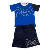 Cesare Paciotti 2 Piece Set T-Shirt-Bermuda Two-Tone Blue for Newborns