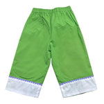 Ilfarobimbi Pantalone Tinta Unita con Elastico In Vita per Bambina IFB50484 VERDE ILFAROBIMBI 