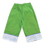 Ilfarobimbi Pantalone Tinta Unita con Elastico In Vita per Bambina IFB50484 VERDE ILFAROBIMBI 