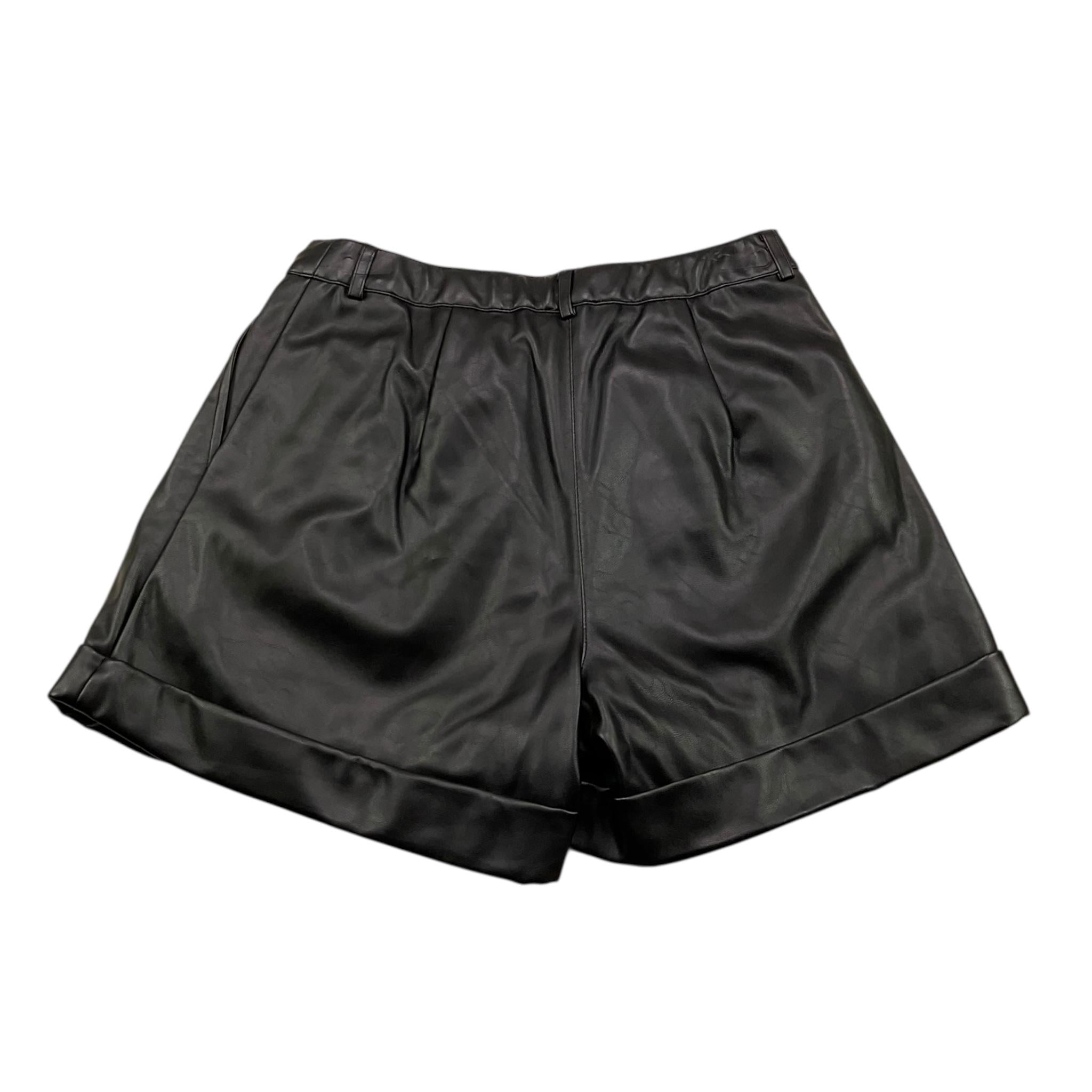 MONNALISA short in ecopelle tinta unita Nero per Bambina 494400 NERO MONNALISA 
