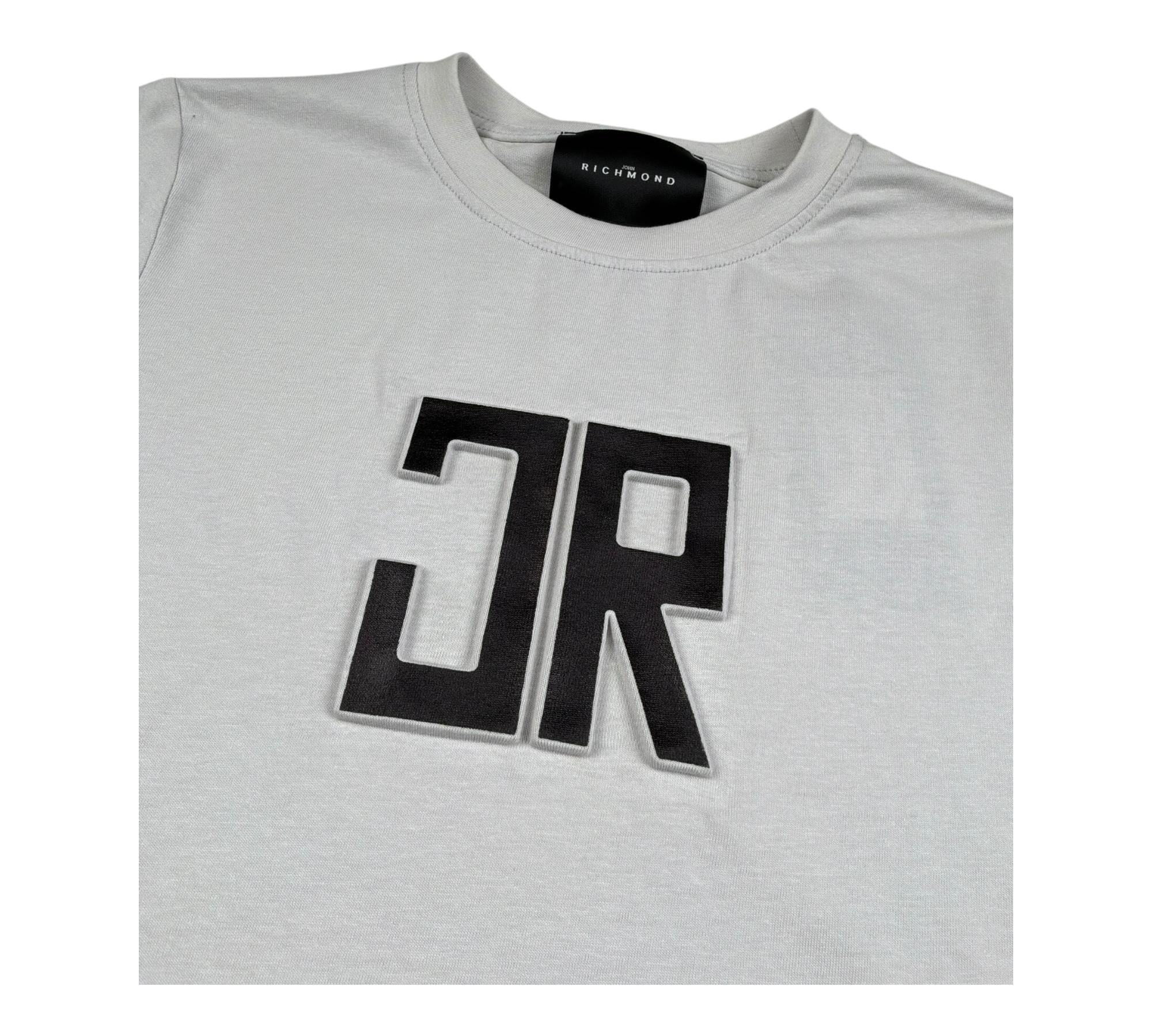 John Richmond T-Shirt Girocollo Tinta Unita con Logo per Bambino RBP26004TS GRIGIO JOHN RICHMOND 