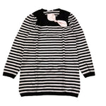 LIU JO abito bicolore con fantasia a righe Nero per Bambina KF3060 NERO LIU JO 