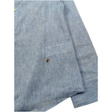 Manuel Ritz Camicia Manica Lunga Tinta Unita Collo Coreano per Bambino MR2573 AZZURRO MANUEL RITZ 