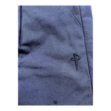 Cesare Paciotti Plain Trousers With Adjustable Waistband Blue For Newborn