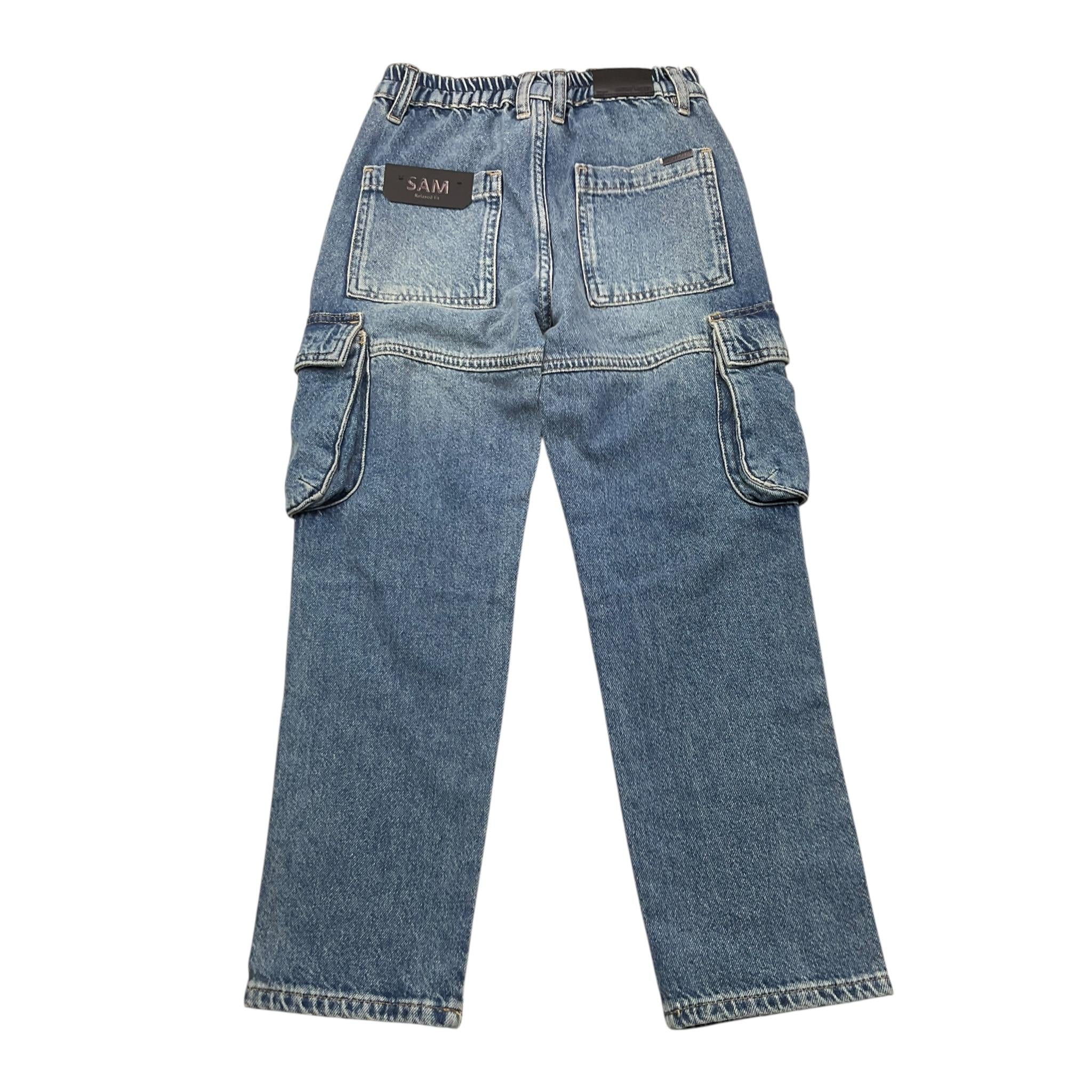 ANTONY MORATO jeans tinta unita con elastico in vita Blu per Bambino MKDT0070 BLU ANTONY MORATO 