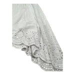 Mariuccia Gonna Asimmetrica Tinta Unita In Pizzo Sangallo per Bambina MMBG378 BIANCO MARIUCCIA 