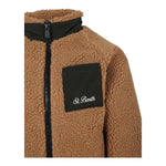 SAINT BARTH giubbino teddy tinta unita con zip e ricamo snoopy Marrone per Bambino KEY0005 MARRONE SAINT BARTH 