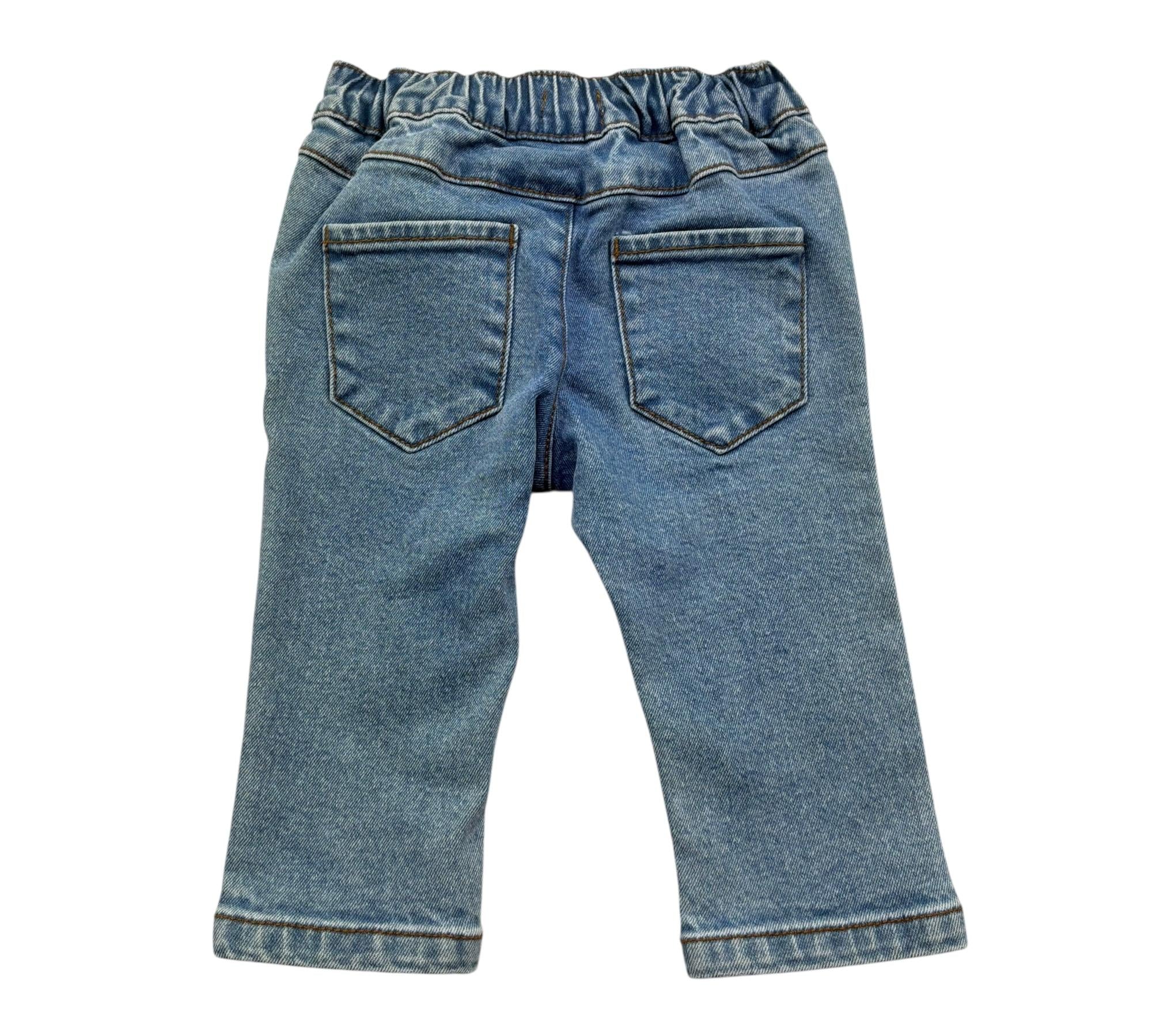 Trussardi Jeans Tinta Unita con Elastico In Vita per Neonato TIP26015JE AZZURRO TRUSSARDI 