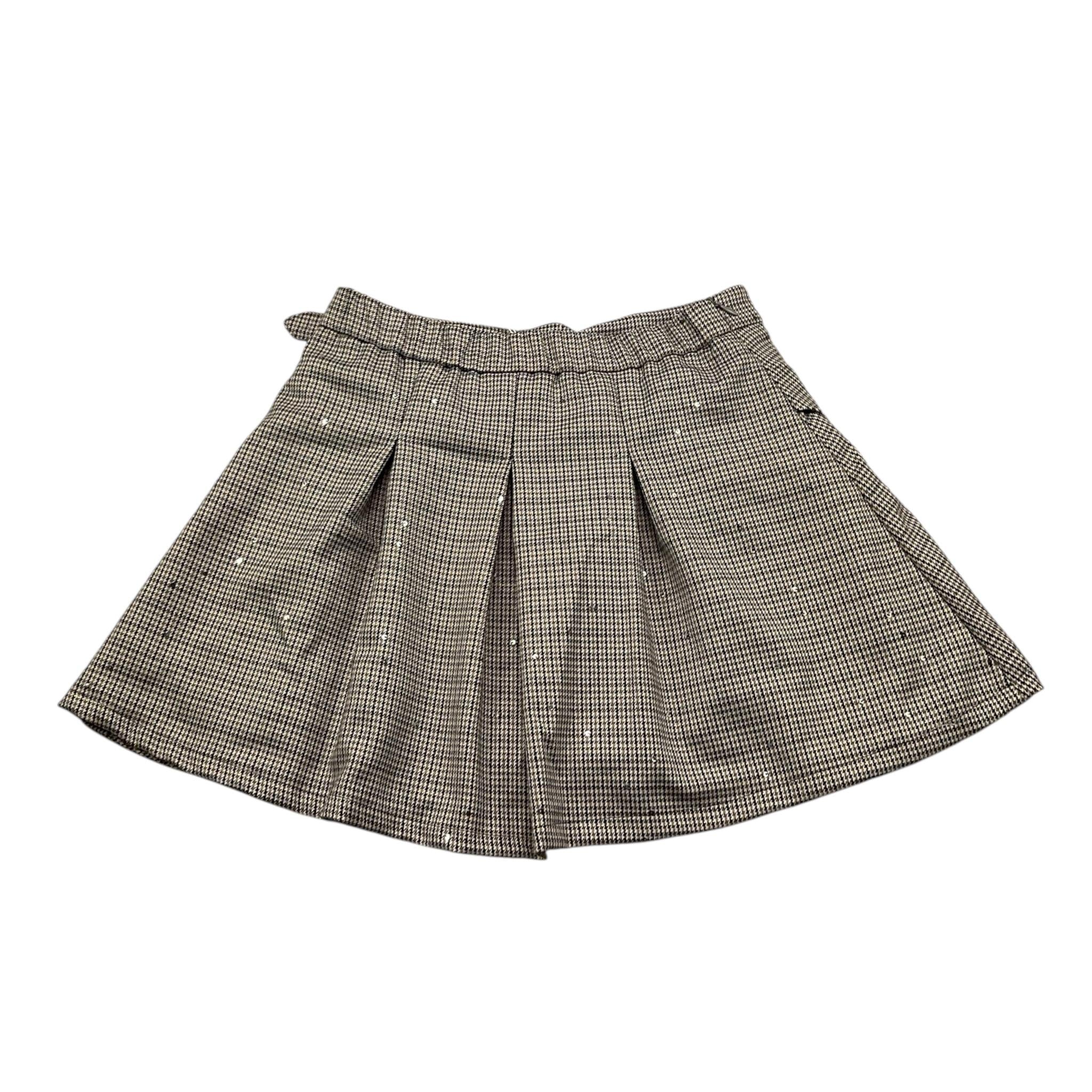 LU LU BY MISS GRANT gonna stampa fantasia con paillettes Beige per Bambina LL2981 BEIGE LU LU BY MISS GRANT 