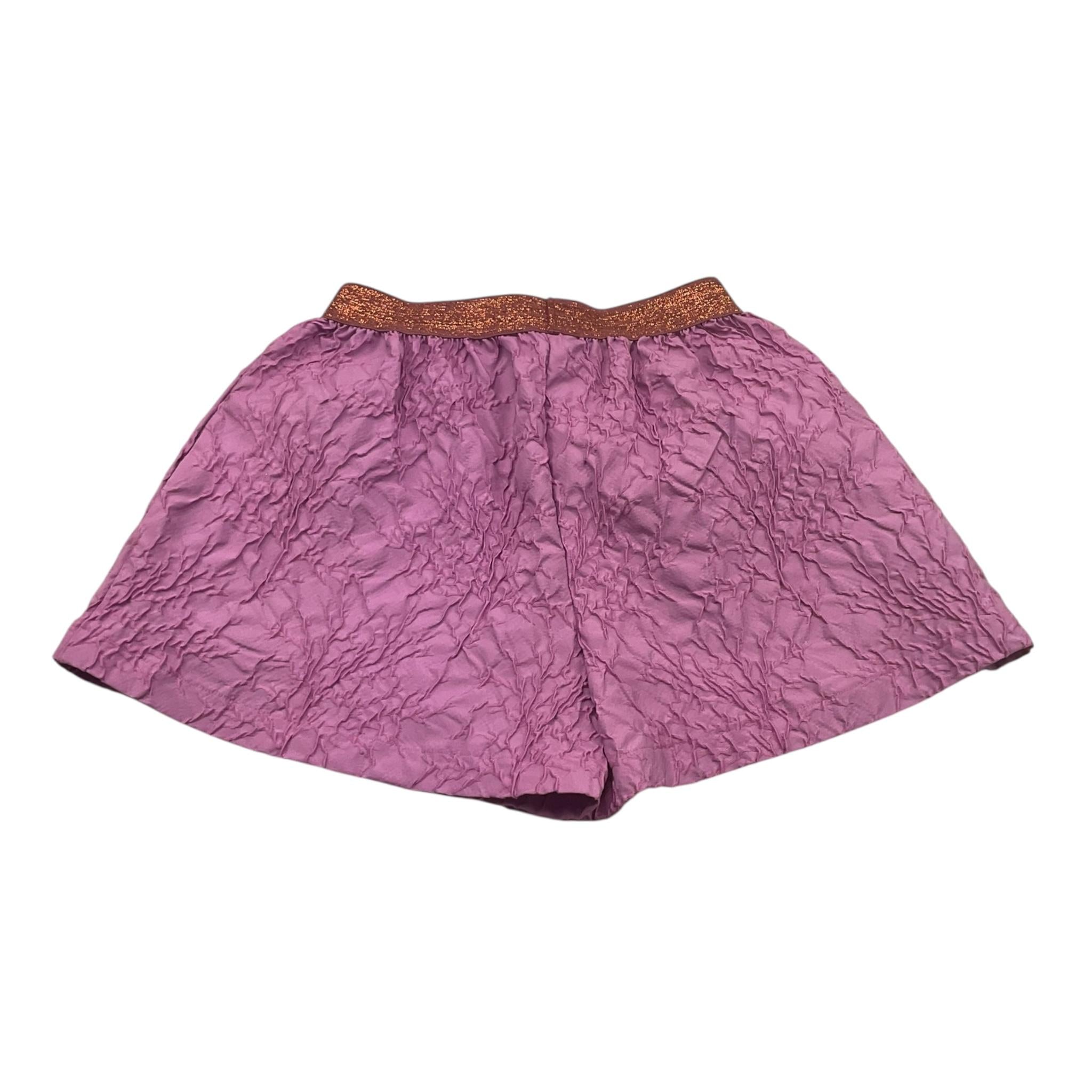 Caffe' D'Orzo Short Tinta Unita con Elastico In Vita per Bambina ZW6A69 VIOLA CAFFE' D'ORZO 