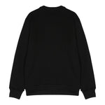 N°21 Felpa Girocollo Tinta Unita con Stampa per Bambino N21588 NERO N°21 