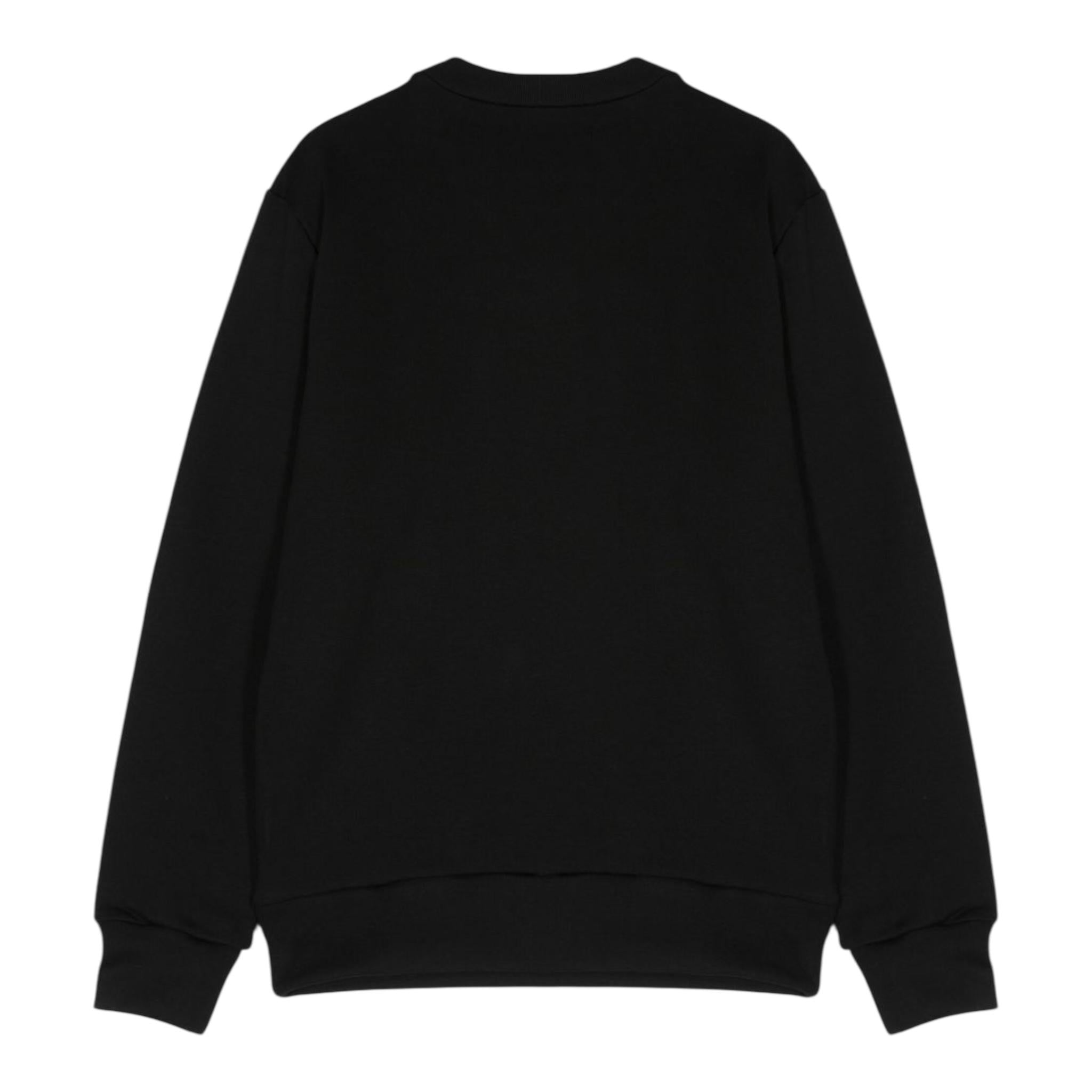 N°21 Felpa Girocollo Tinta Unita con Stampa per Bambino N21588 NERO N°21 