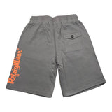 Refrigiwear Bermuda Shorts In Solid Color Tracksuit With Grey Logo For Boys