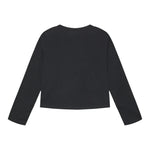 GUESS shirt tinta unita girocollo con stampa Nero per Bambina J4YI18K6YW4 NERO GUESS 