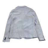 Jeckerson Solid Color Jacket With Micro Pattern And Buttons Blue For Boys