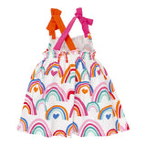 Agatha Ruiz White Fantasy Print Sleeveless Dress For Baby Girl