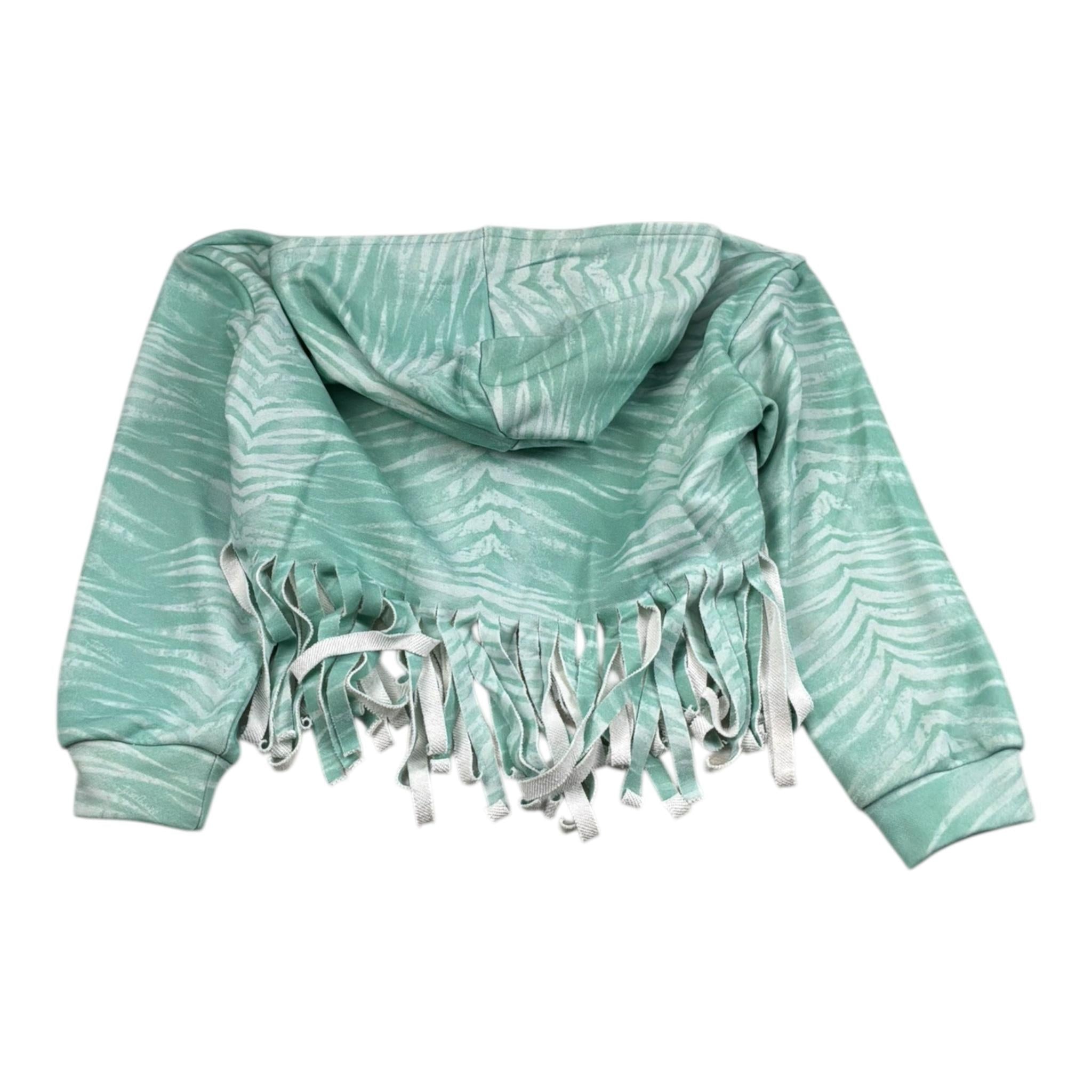 Just Cavalli Felpa Tinta Unita con Cappuccio E Frange per Bambina JGP26213FE VERDE ACQUA JUST CAVALLI 