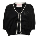 CESARE PACIOTTI cardigan tinta unita con profili in contrasto Nero per Neonato MGP5359B NERO CESARE PACIOTTI 