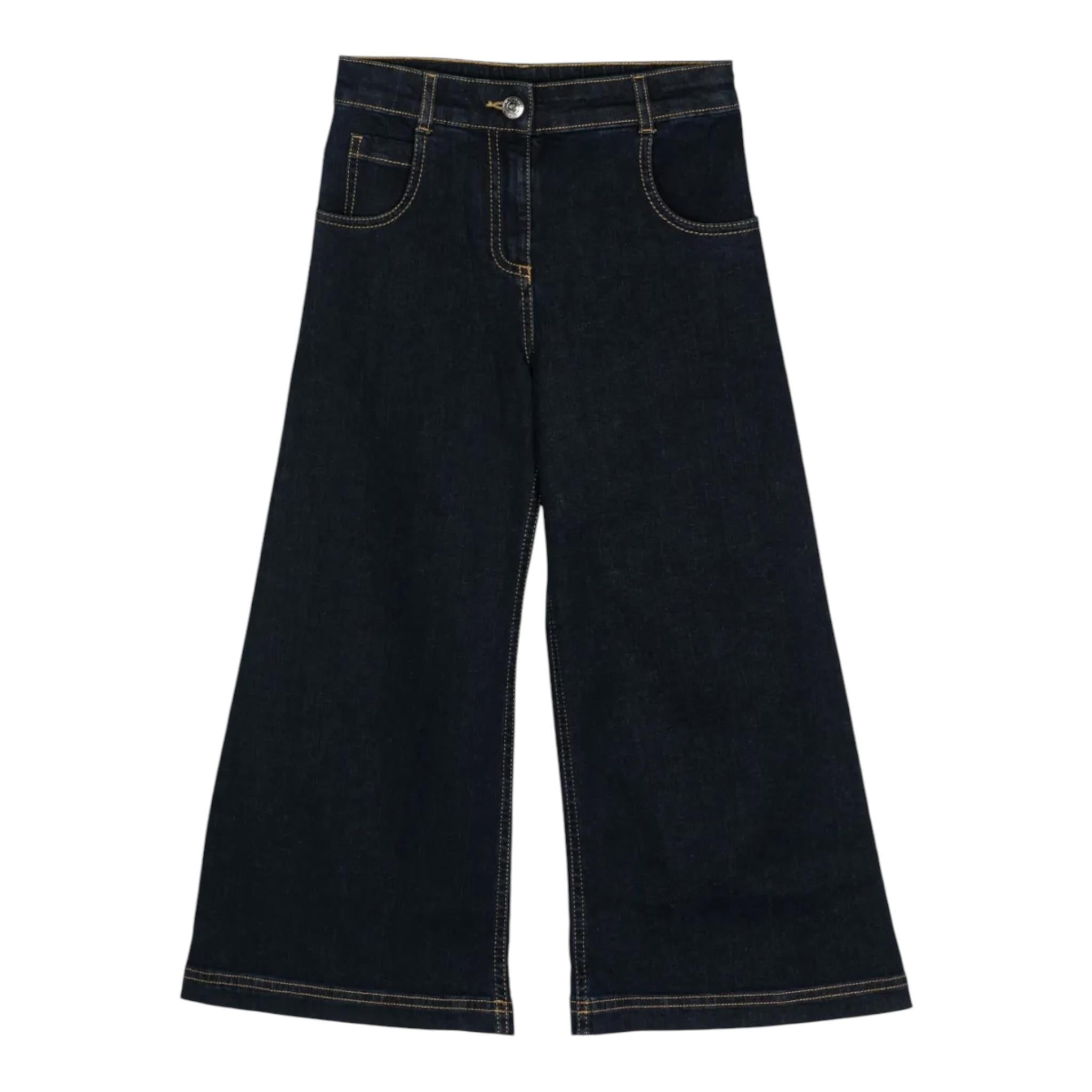 ETRO jeans modello a palazzo tinta unita Blu per Bambina GV6B30 BLU ETRO 
