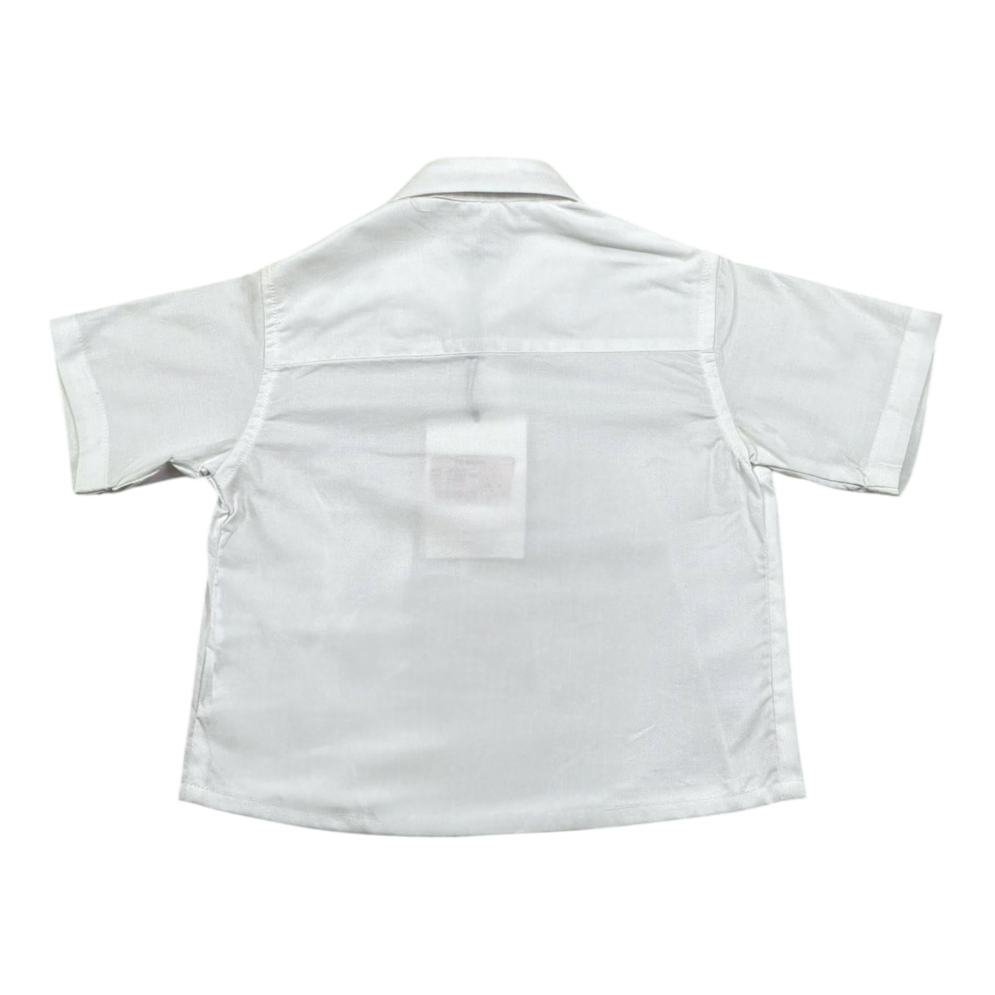 I'M Brian Camicia Mezza Manica Tinta Unita per Neonato CA2123J BIANCO I'M BRIAN 