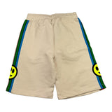 Barrow Kids Solid Color Tracksuit Bermuda Shorts With Beige Print For Boys