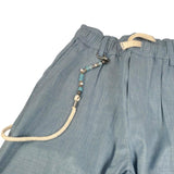 Please Pantalone Tinta Unita con Elastico In Vita per Bambino PE75130B73 POLVERE PLEASE 