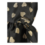 MOSCHINO abito mezza manica tinta unita stampa cuoricini Nero per Neonata MDV0BG NERO MOSCHINO 