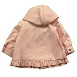trench tinta unita con cappuccio TY44001 ROSA TARTINE ET CHOCOLAT 