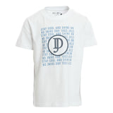 Dan John T-Shirt Crew Neck Solid Color With Contrast Prints White For Boys