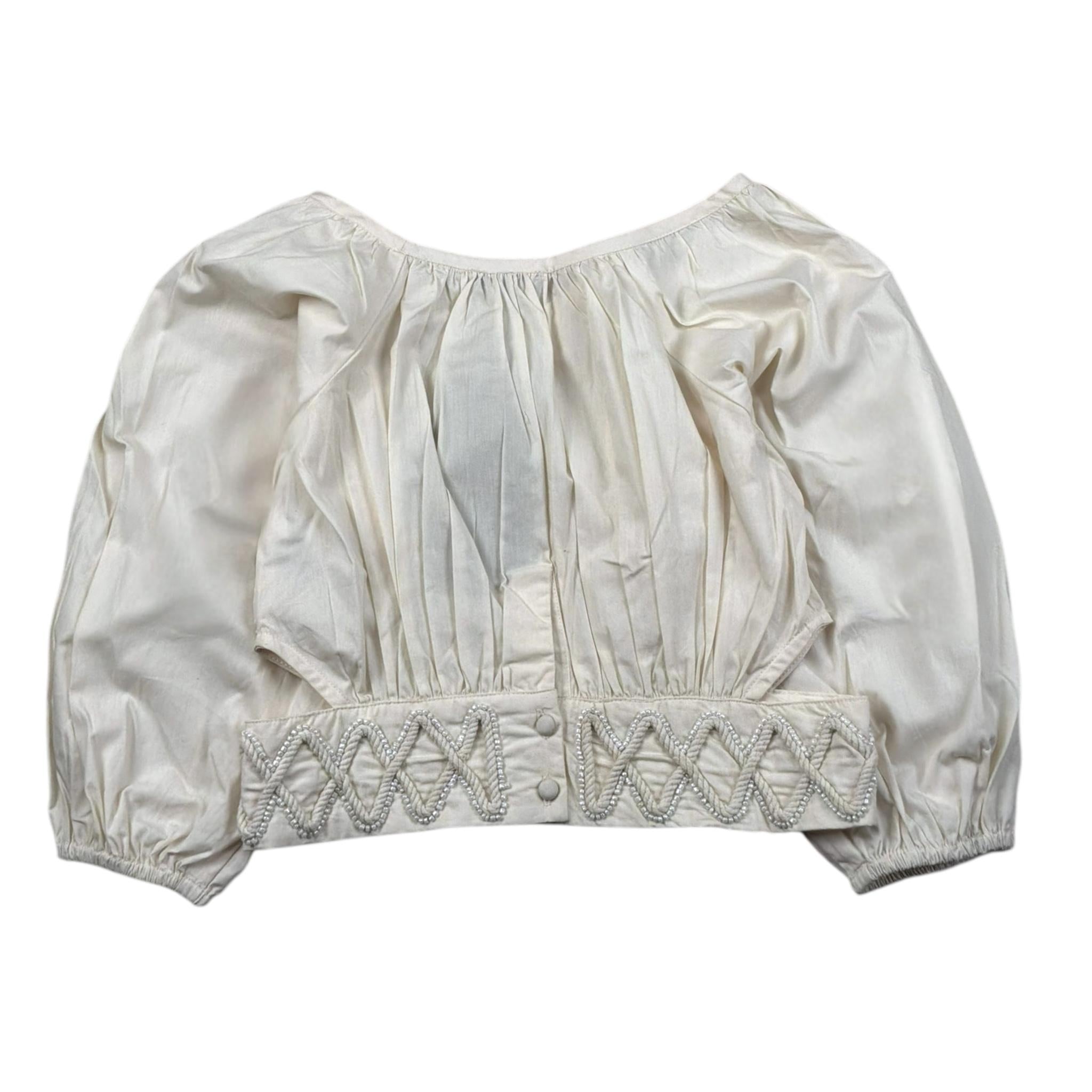 Fun & Fun Camicia Manica Lunga Tinta Unita per Bambina FJSH01269 PANNA FUN & FUN 