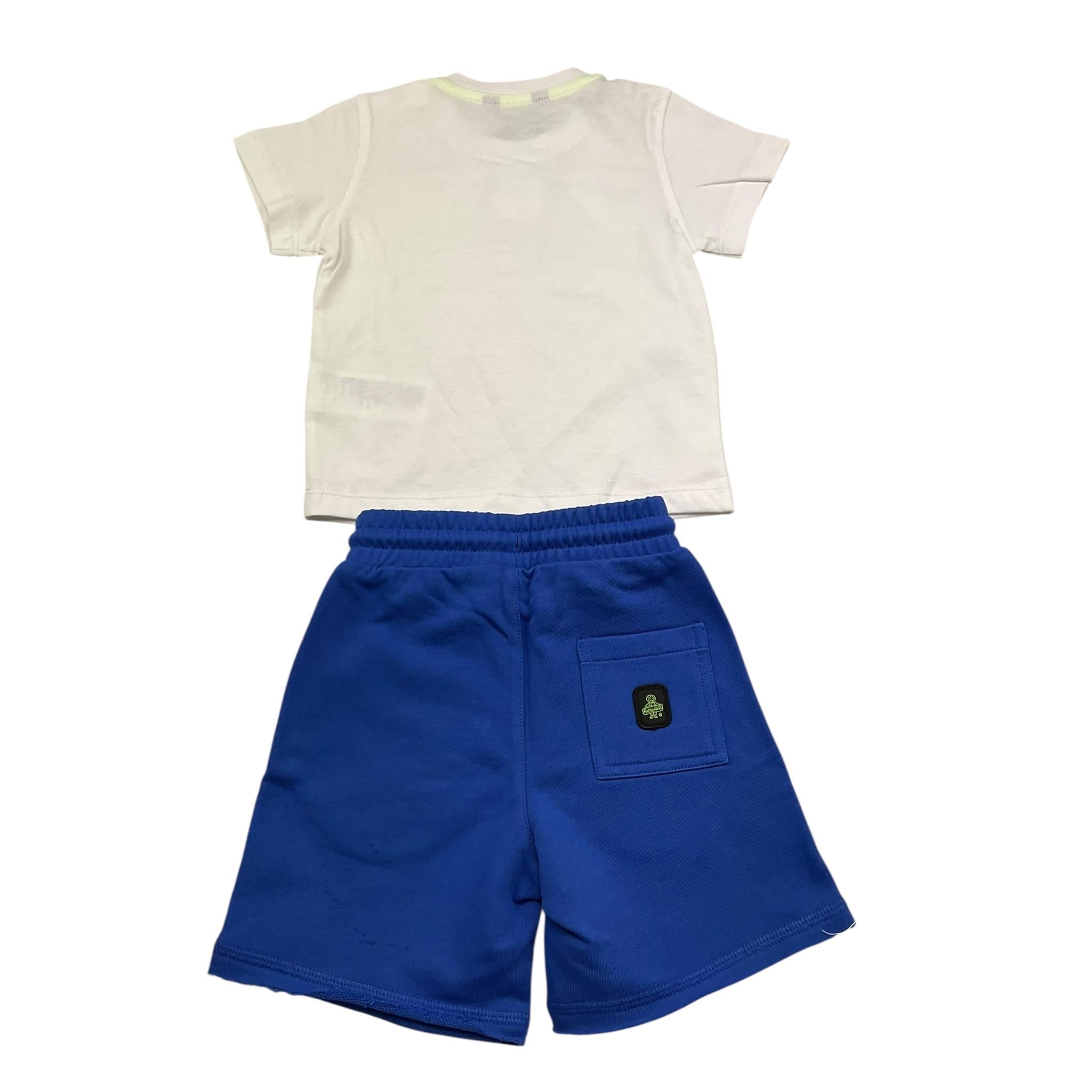 Refrigiwear Completo 2 Pezzi T-Shirt-Bermuda per Neonato 207DRMNS25 BIANCO/BLU REFRIGIWEAR 