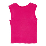 Liu Jo Canotta Tinta Unita A Costine per Bambina GA4037 FUXIA LIU JO 