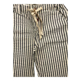 Zhoe &amp; Tobiah Solid Color Bermuda Shorts With Striped Pattern Grey For Boys