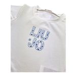 Liu Jo T-Shirt Girocollo Tinta Unita con Brillantini per Bambina KA5094XX BIANCO LIU JO 
