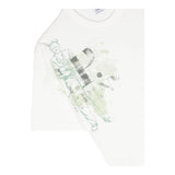 CP Company T-Shirt Solid Color Crew Neck With Print White For Boys