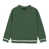 Emporio Armani Felpa Girocollo Tinta Unita  per Bambino EB000146 VERDE EMPORIO ARMANI 