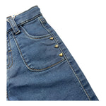 MAYORAL jeans tinta unita con borchie a forma di cuore Blu per Neonata 2547 BLU MAYORAL 