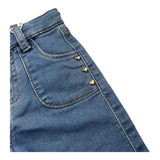 MAYORAL jeans tinta unita con borchie a forma di cuore Blu per Neonata 2547 BLU MAYORAL 