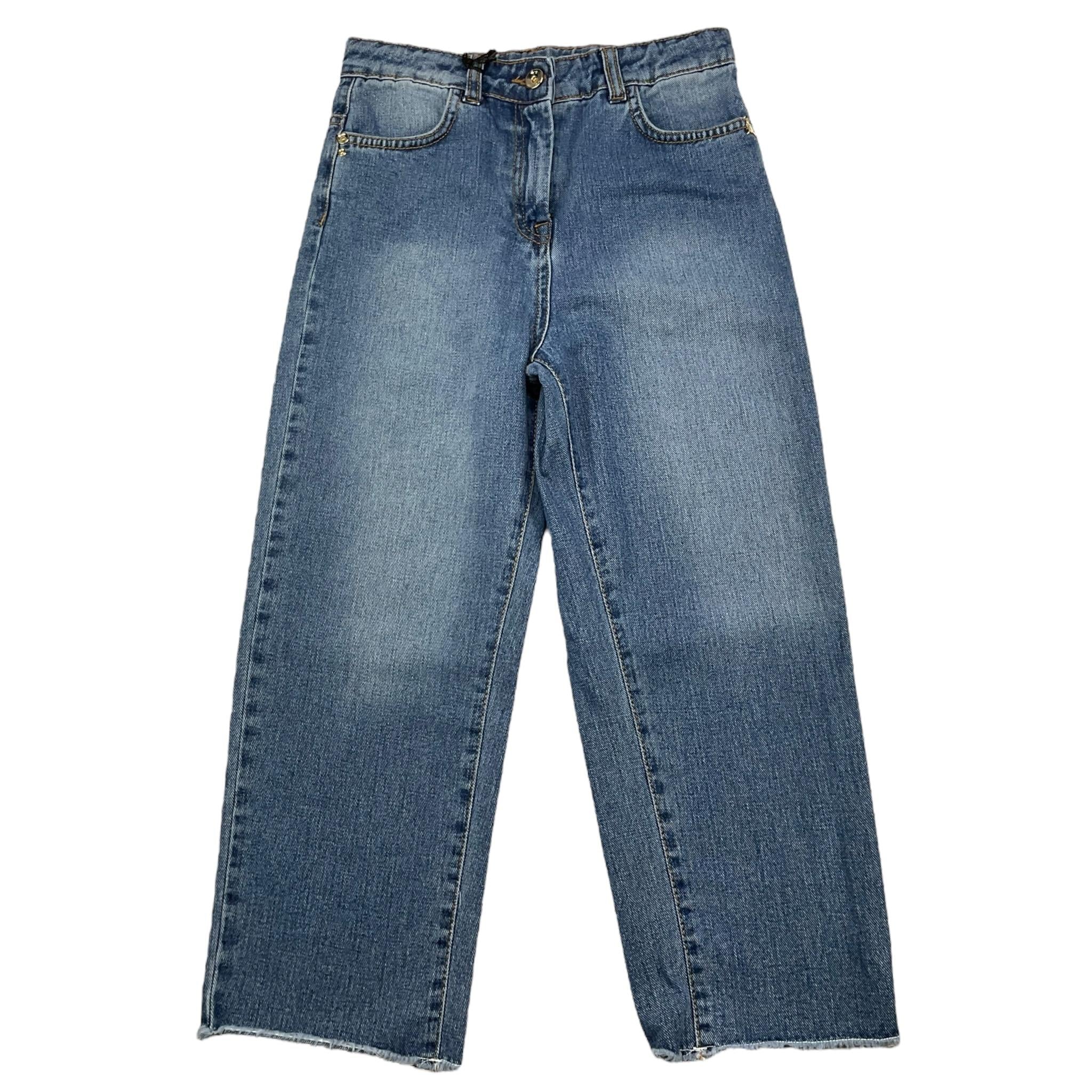 ROY ROGER'S jeans tinta unita con girovita regolabile Blu per Bambina RA190 BLU ROY ROGER'S 