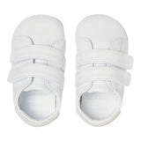 Versace Sneakers Solid Color With Rips And White Logo Print For Newborns
